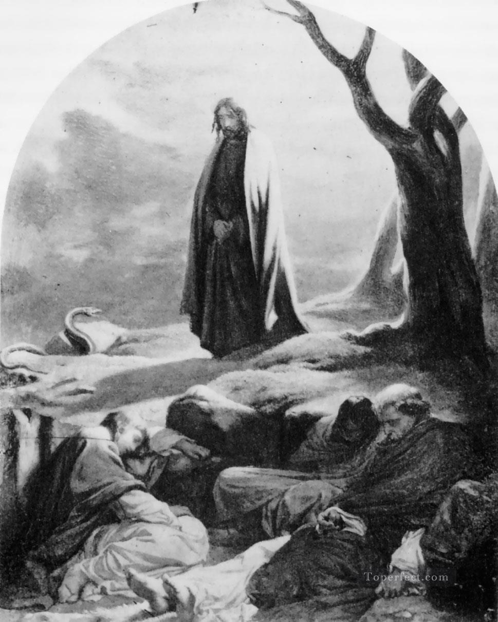 ゲツセマネの園のキリスト 1846 年の歴史 イポリット・ドラローシュ油絵